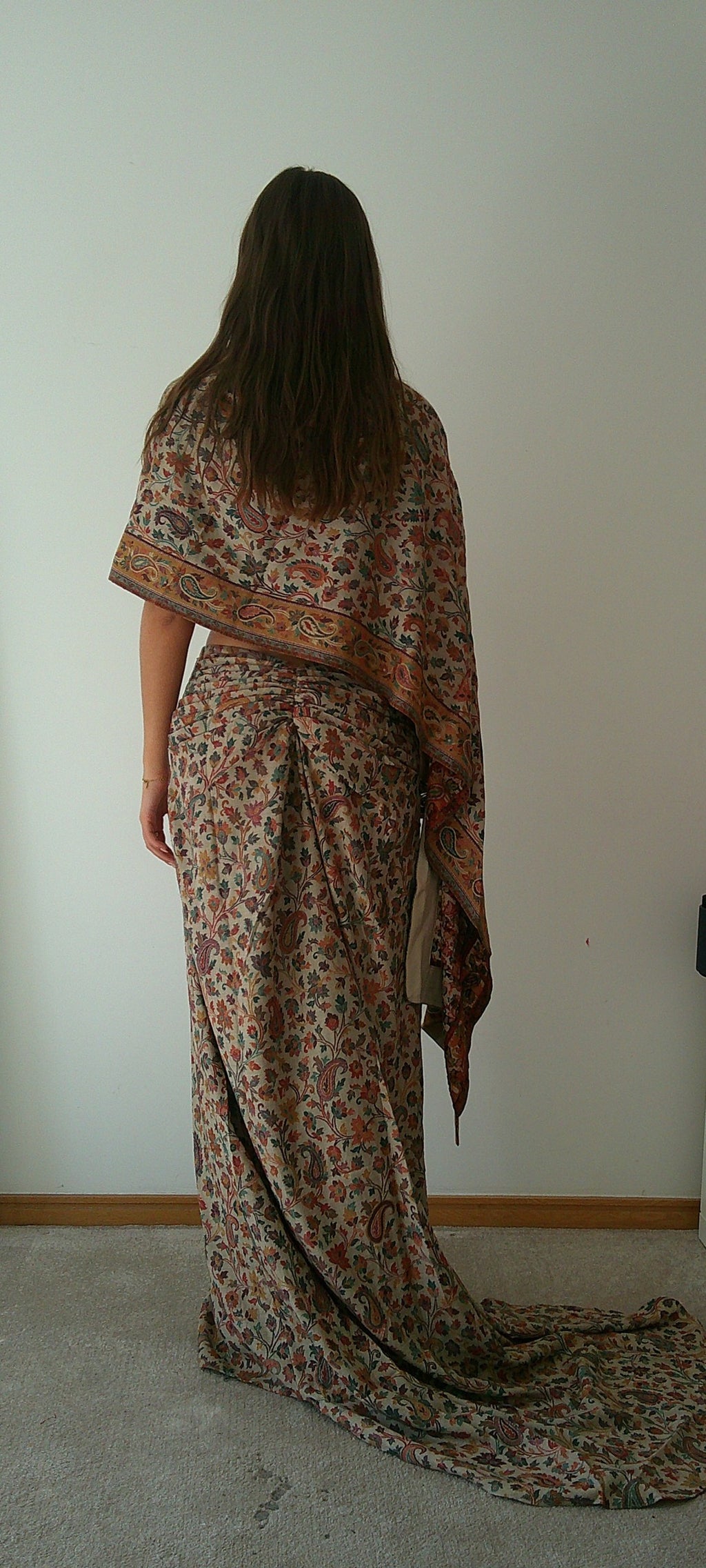 Gathered Shawl Skirt
