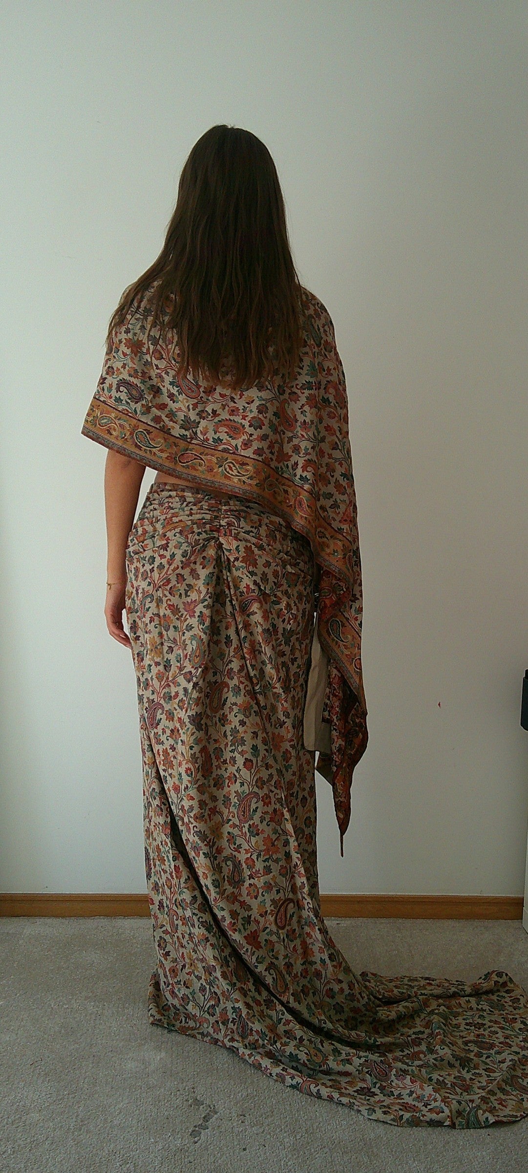 Gathered Shawl Skirt