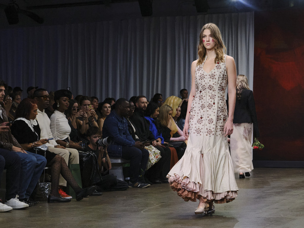 Ahimsa Silk Embroidered Dress