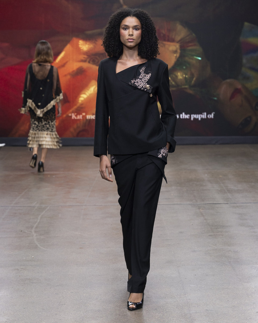 Embroidered Tailored Trousers