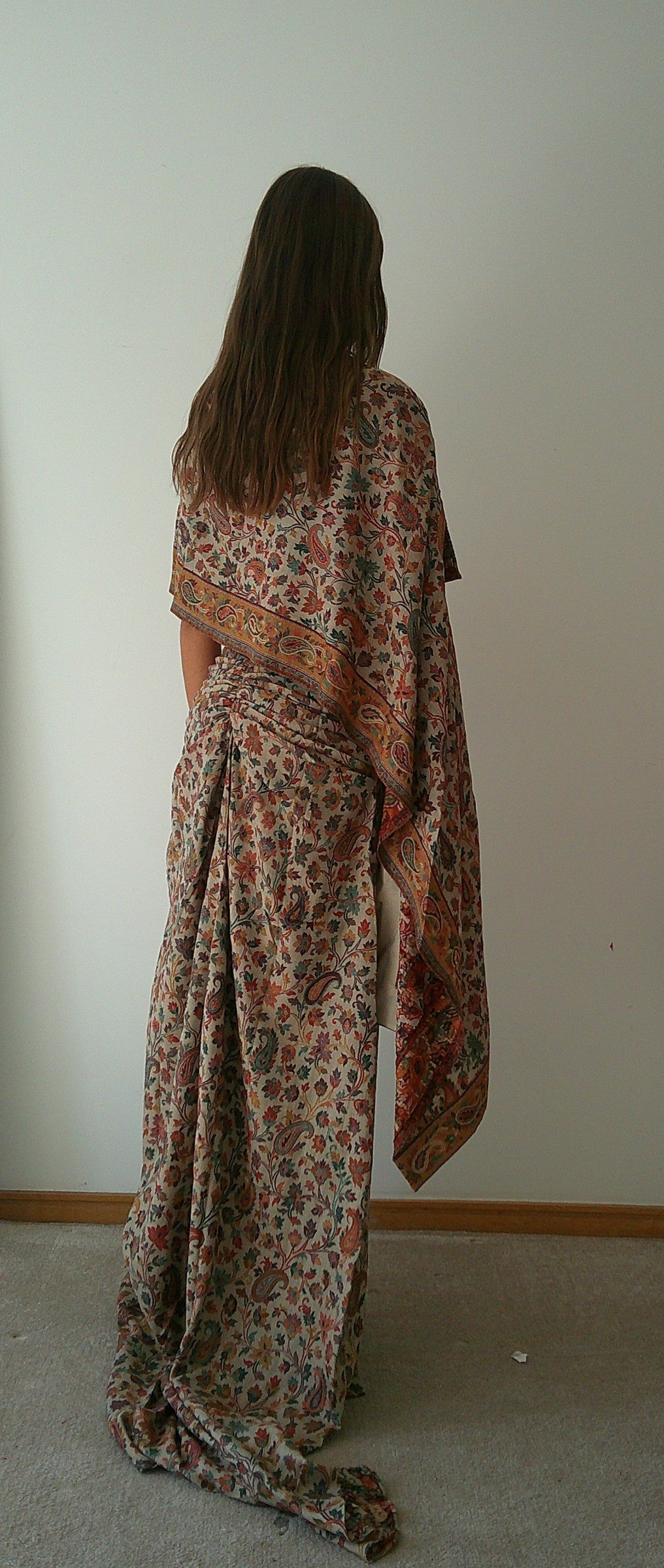 Gathered Shawl Skirt