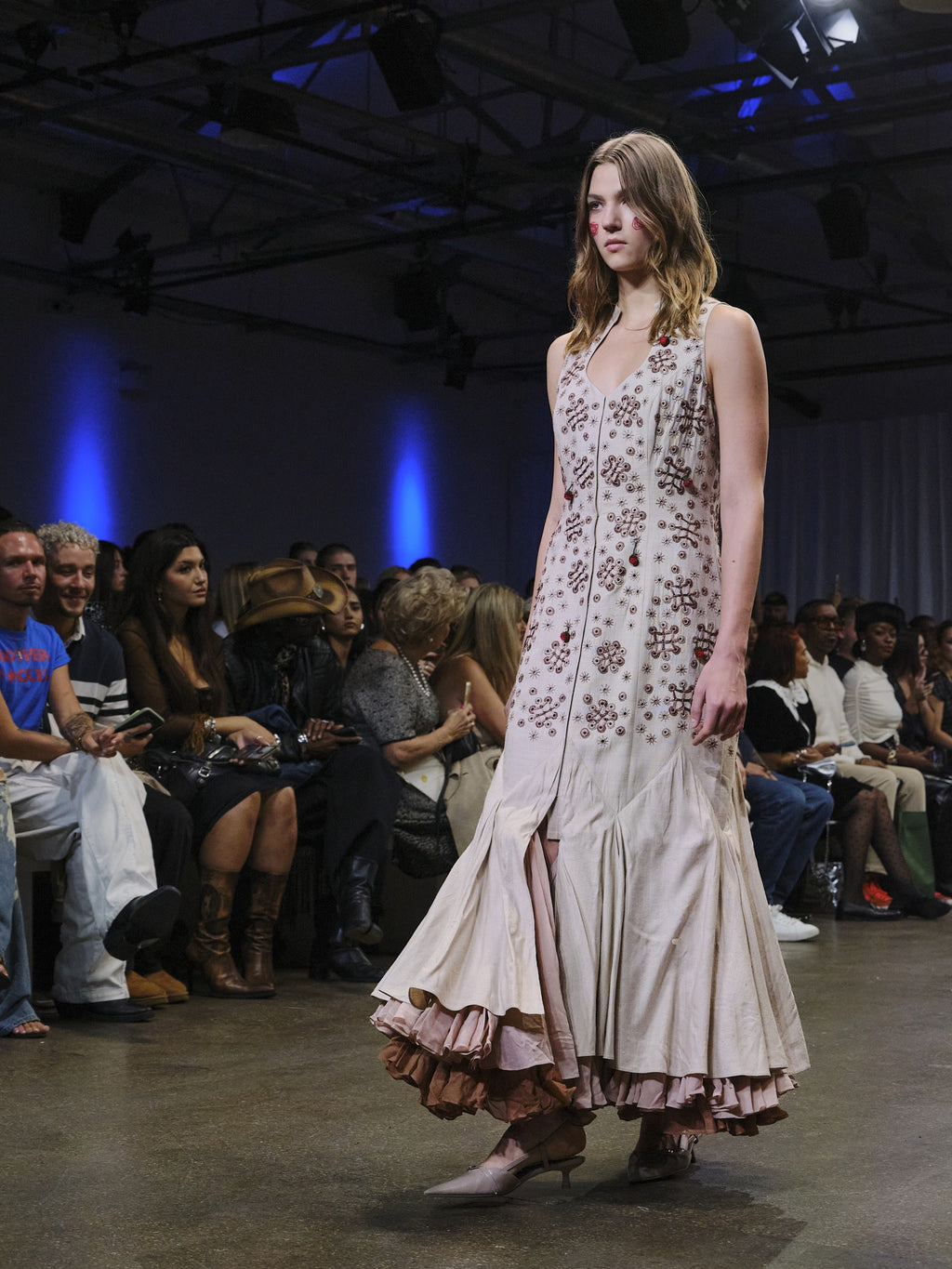 Ahimsa Silk Embroidered Dress