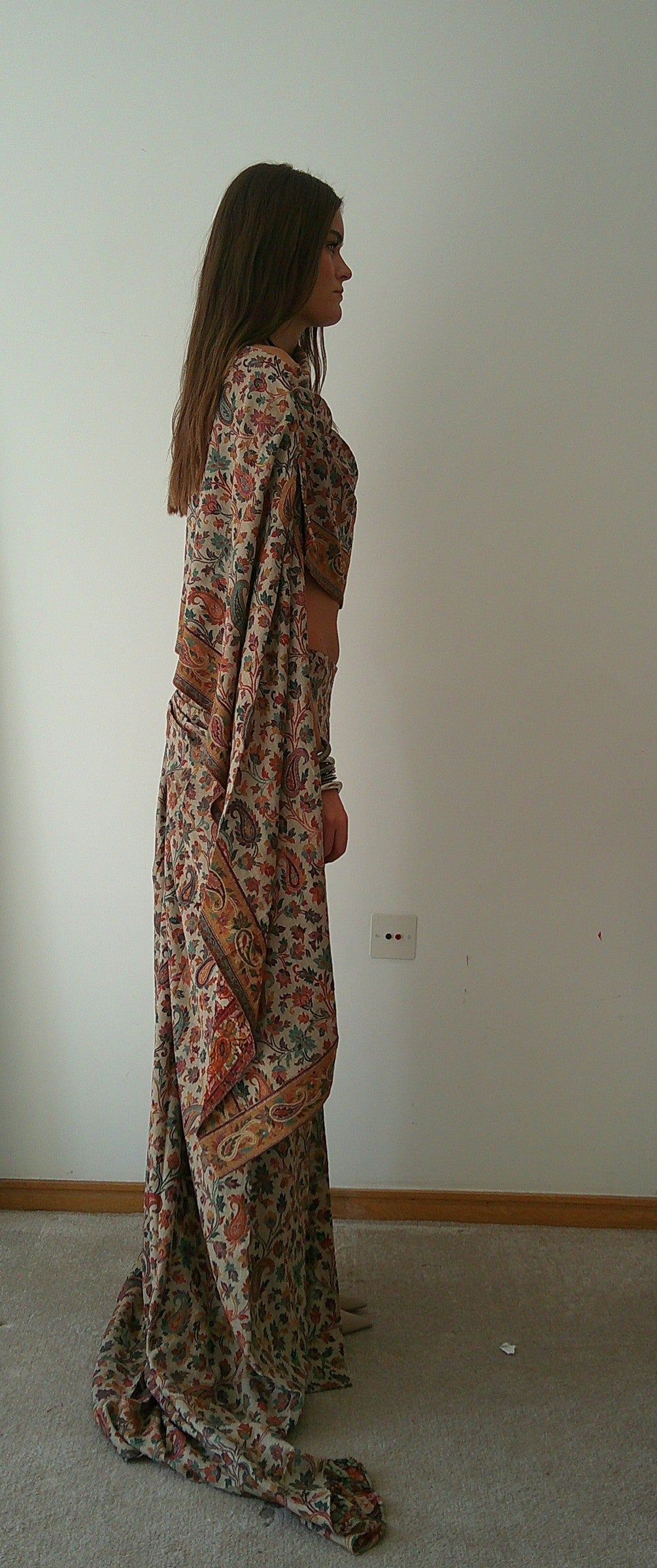 Gathered Shawl Skirt