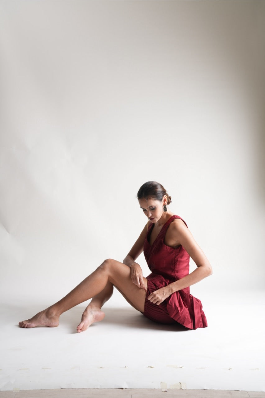 Inside Pleated Lining Dress