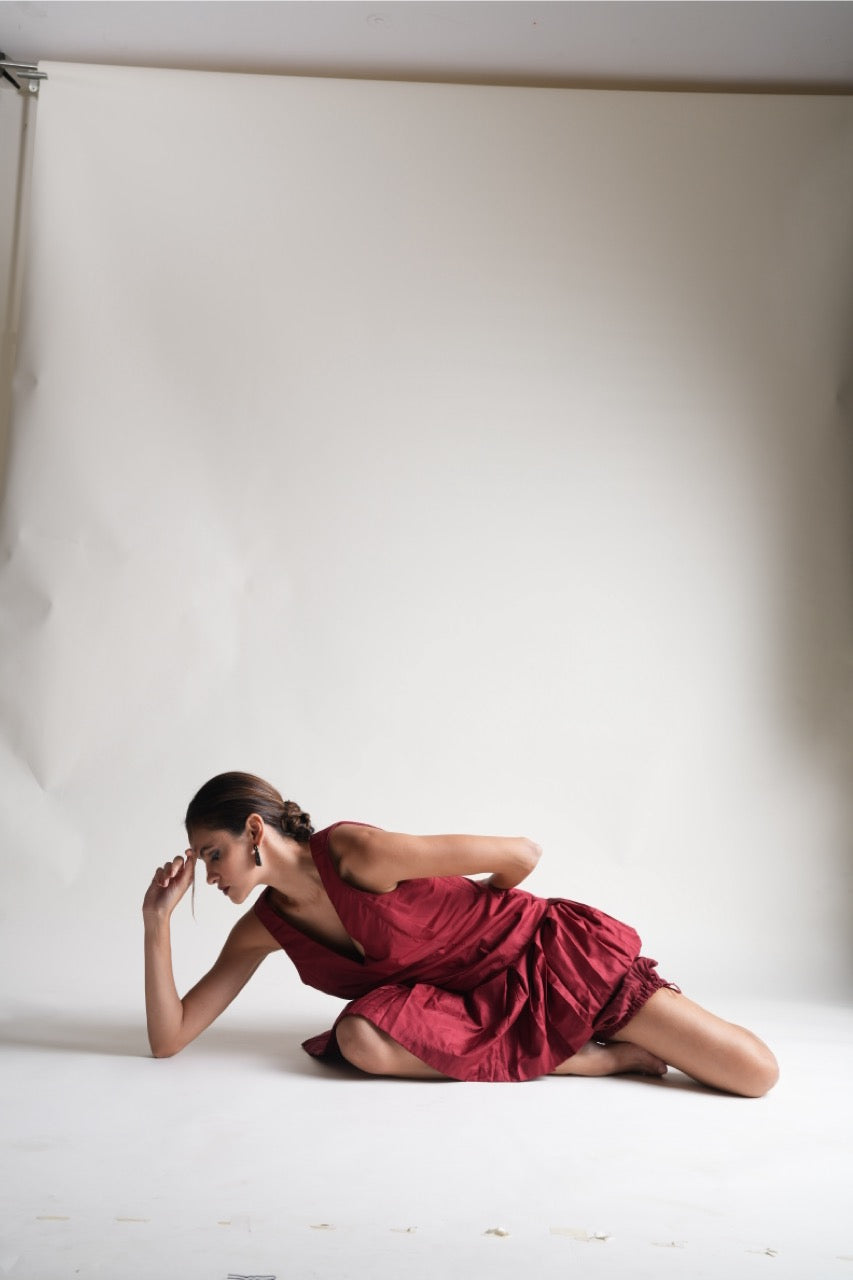 Inside Pleated Lining Dress