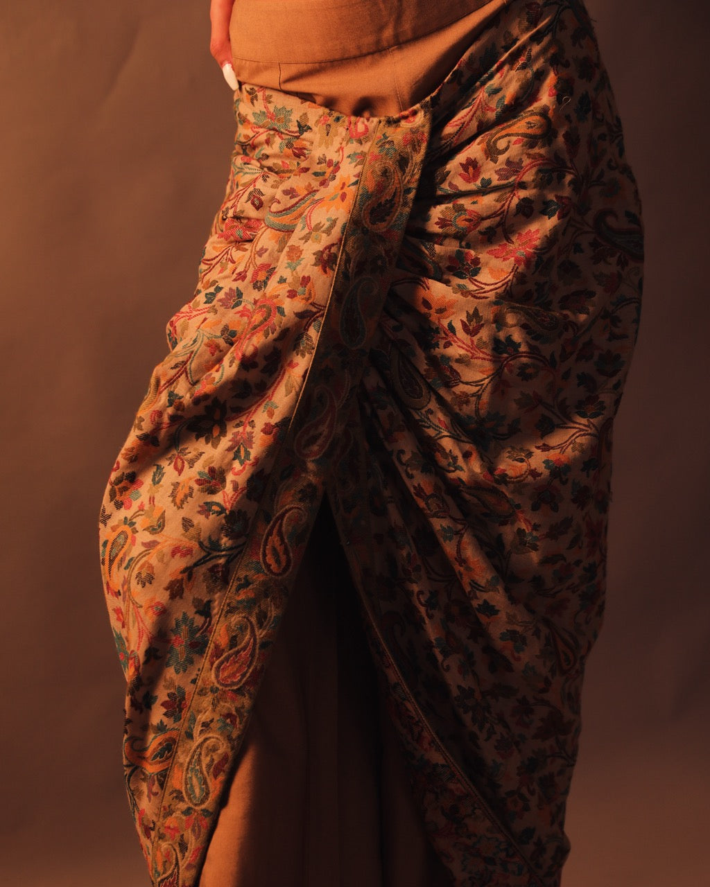 Pashmina Skirt Over Pants