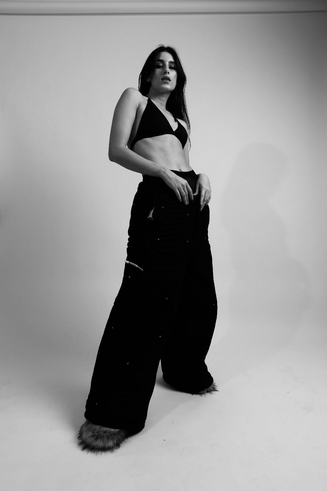 Quilted Cigarette Insert Pants