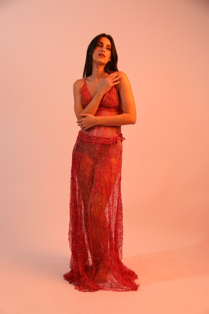 Dying in Roses Gown