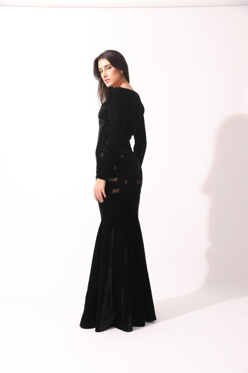 Cut-Out Gown