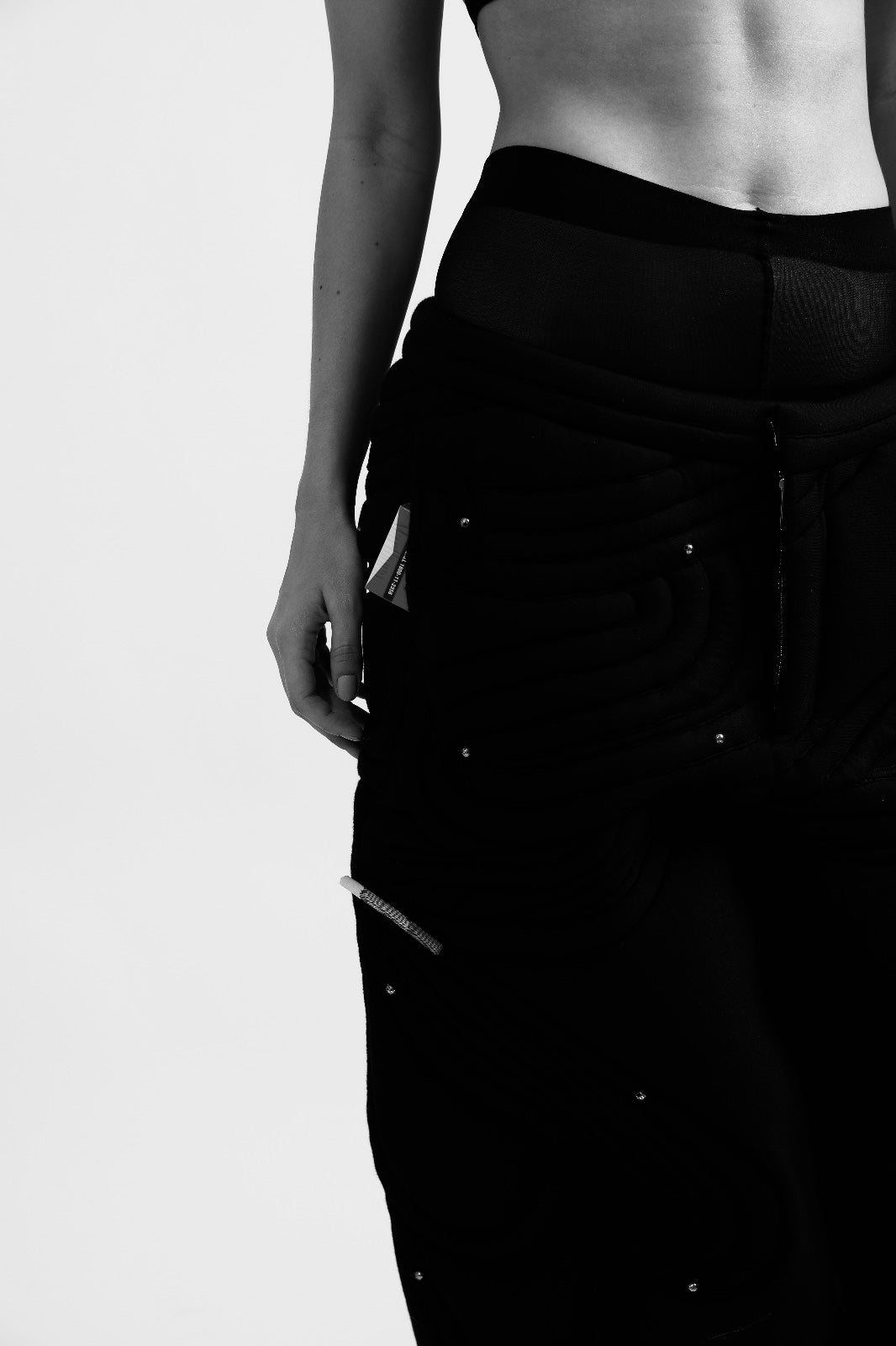 Quilted Cigarette Insert Pants