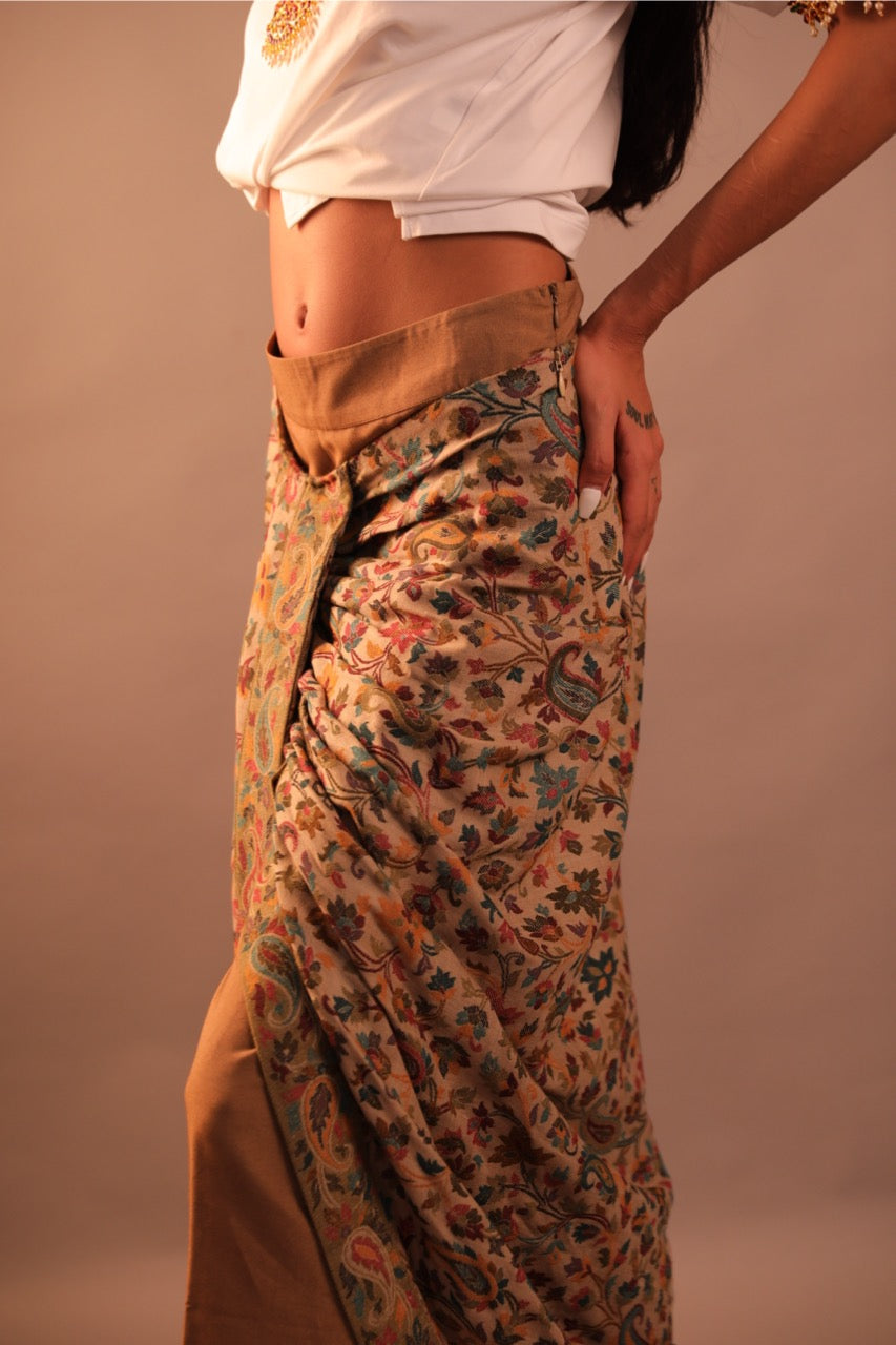 Pashmina Skirt Over Pants
